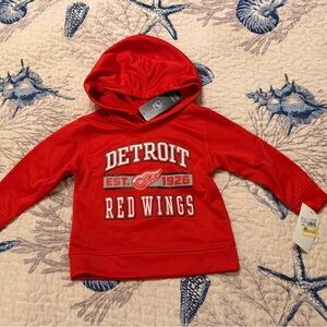 Detroit Red Wings Kids/Boys/Girls Size 2T Red Hoodie - NEW